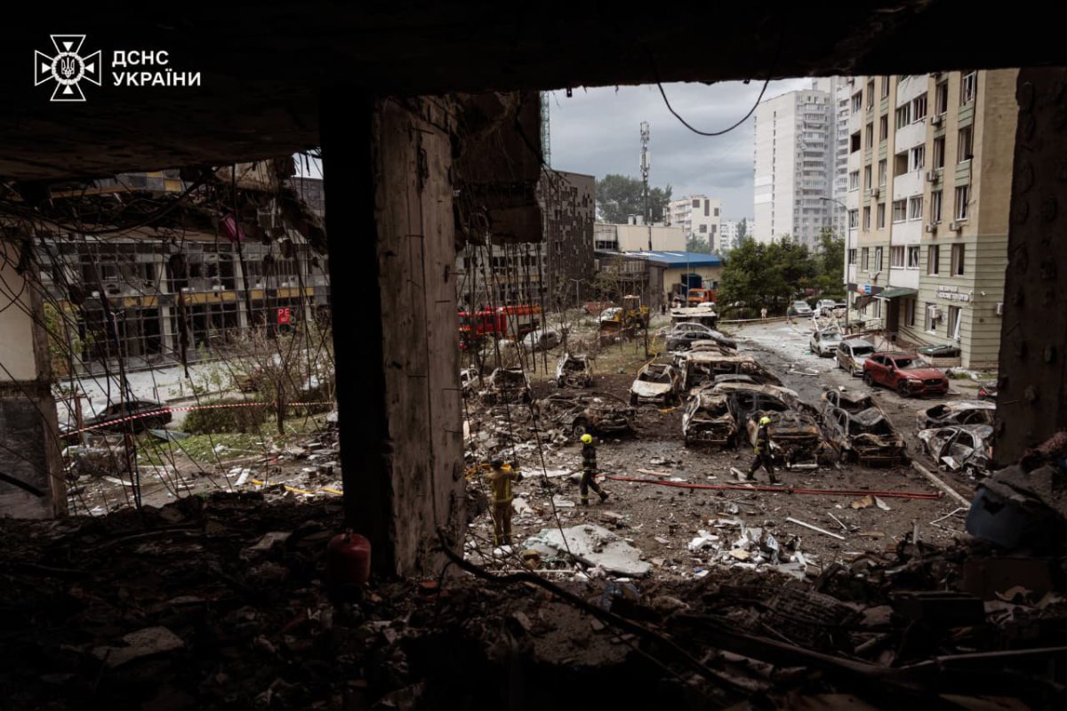  The aftermath of the shelling of Kyiv, 6 July 2026
