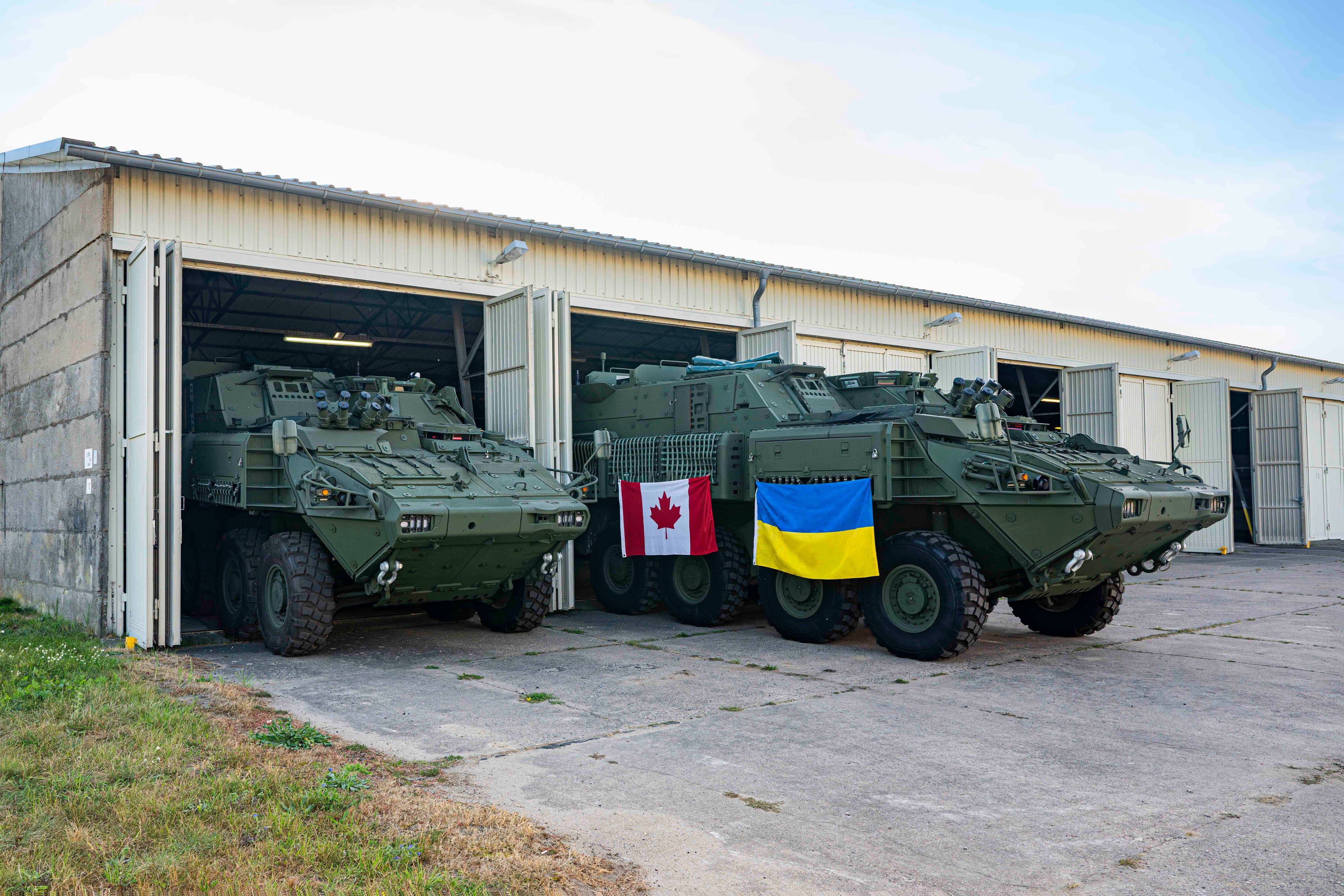  Armoured personnel carriers donated by Canada to Ukraine.
