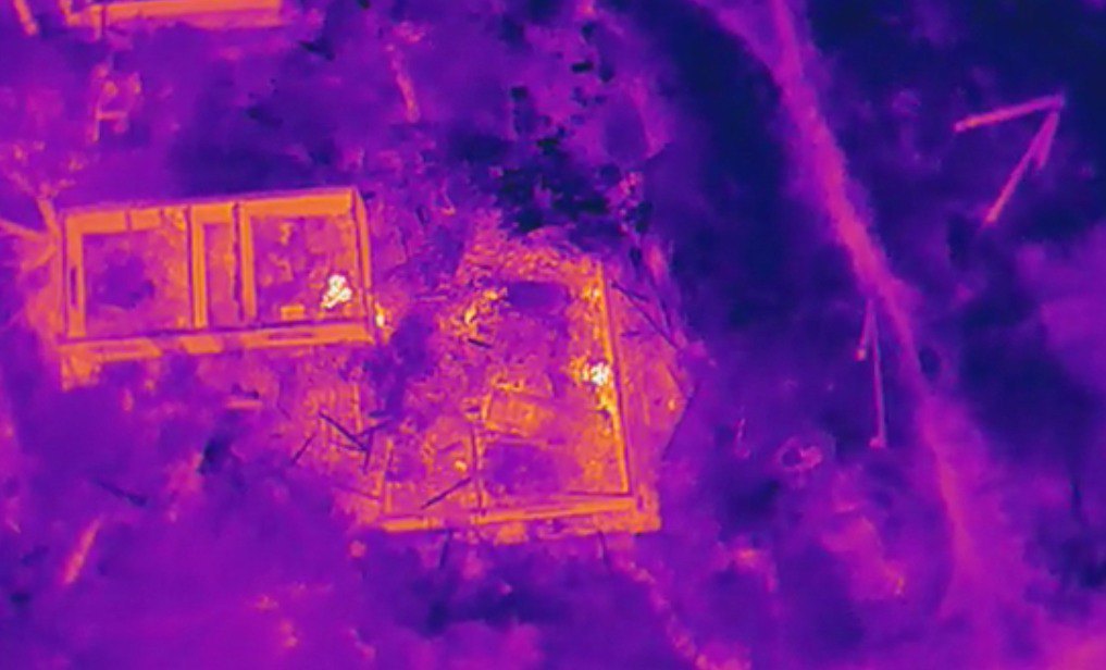 Thermal images of killed Russian soldiers