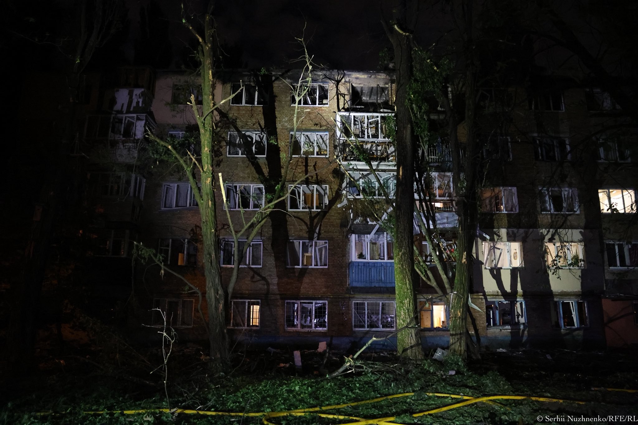  The aftermath of the shelling of Kyiv, 24 May 2025.