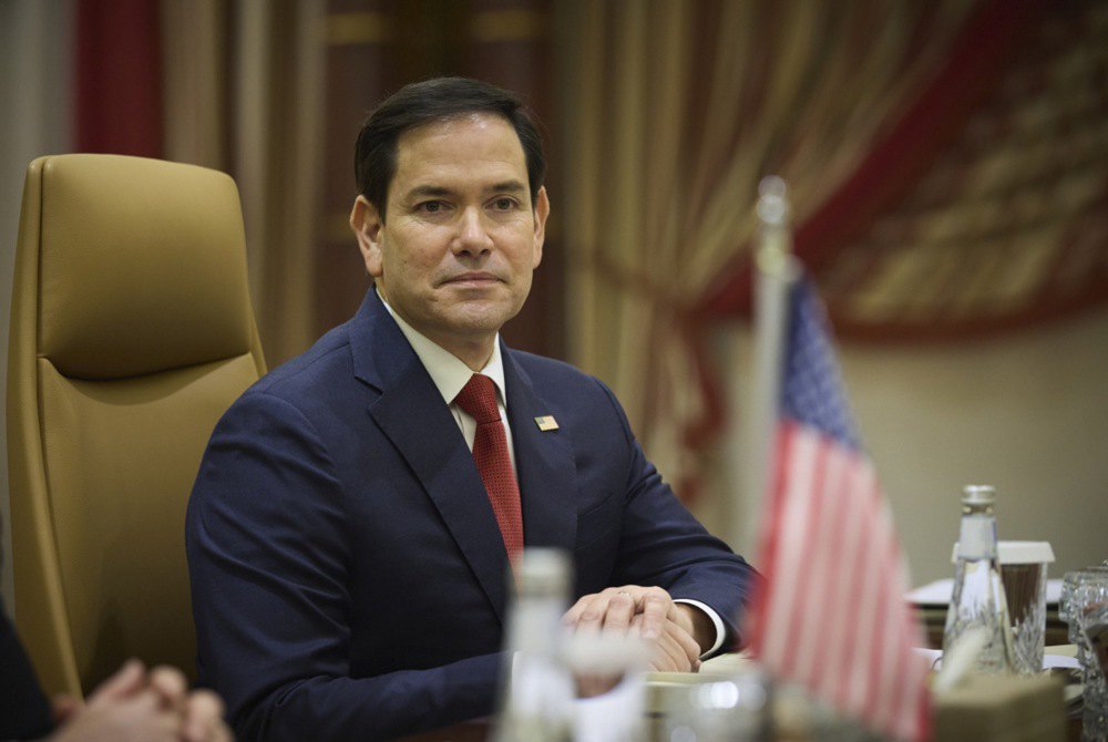 US Secretary of State Marco Rubio during a meeting in Jeddah