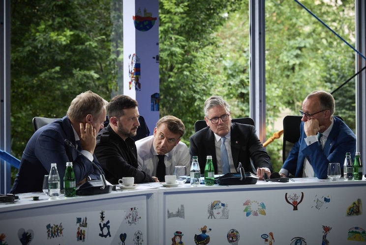 Tusk, Zelenskyy, Macron, Starmer and Merz call Trump