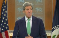 President calls Kerry's visit evidence of US support