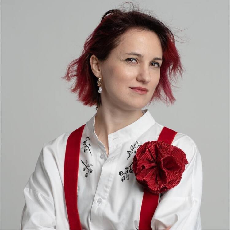 Artist Karina Hayeva, the initiator of the ‘Symbols of Identity’ project