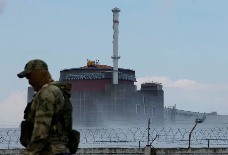 On the territory of the occupied Zaporizhzhya Nuclear Power Plant