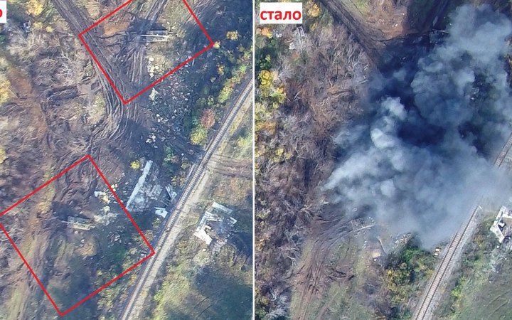 Ukrainian troops destroy two Russian Pion self-propelled cannons