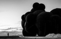 Ukrainian installation ‘Black Cloud’ destroyed by storm at Burning Man