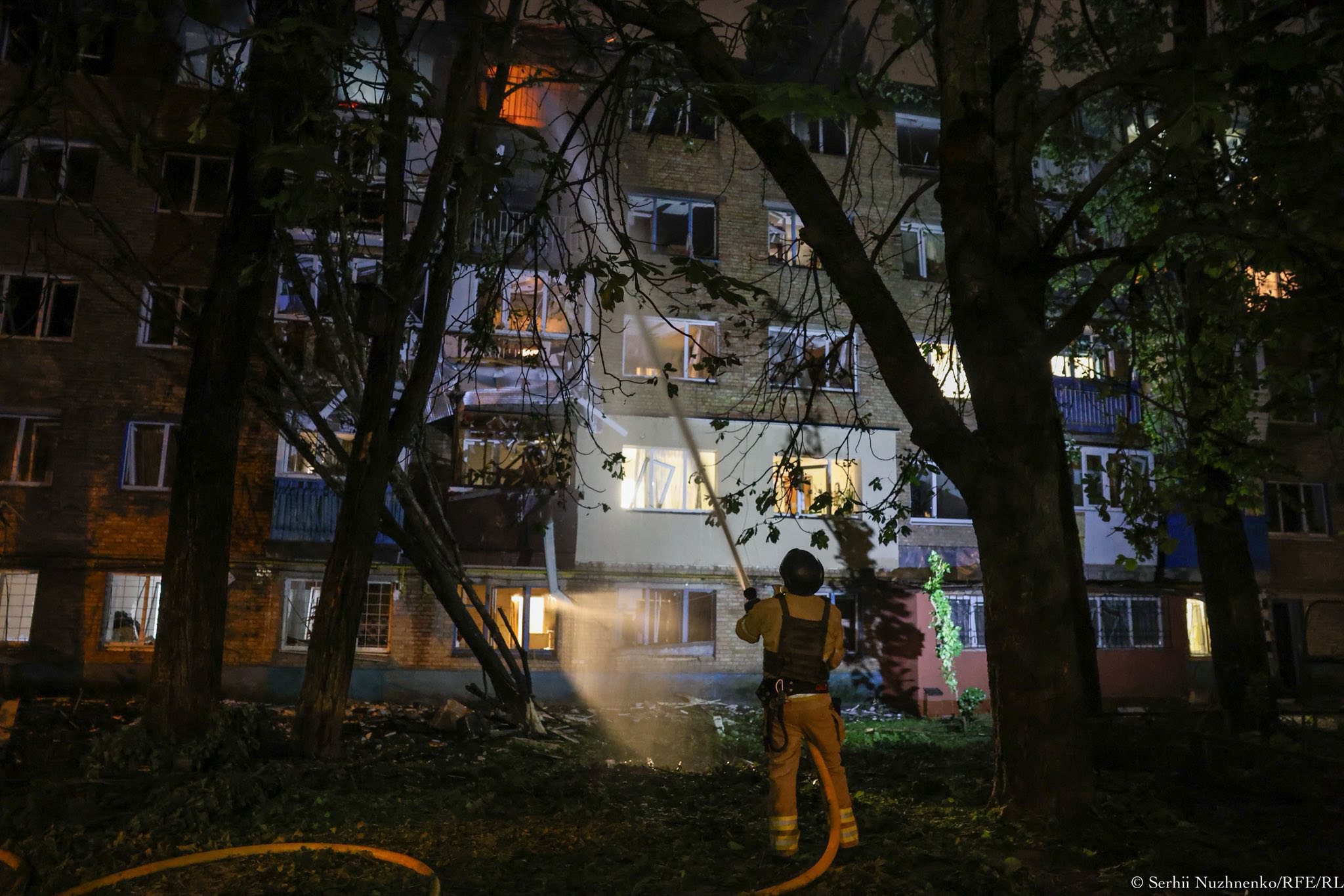 <b>The consequences of the shelling of Kyiv, 24 May 2025.</b>