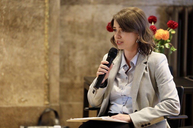 Moderator of the evening Olesya Yaremchuk