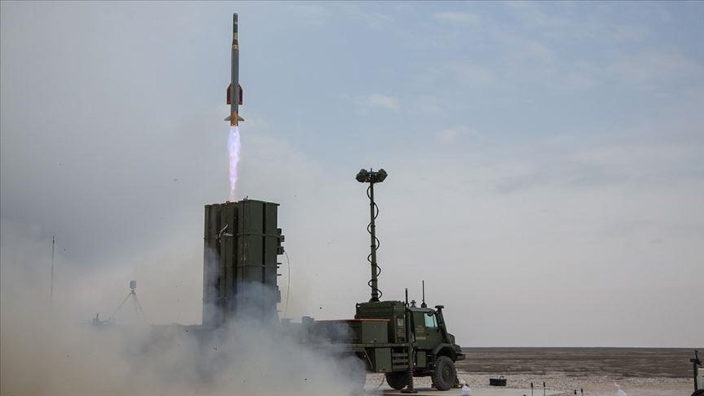 Turkish anti-aircraft missile system HİSAR O+ during tests