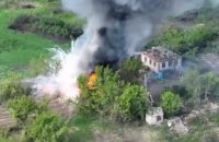 Ukrainian army blows up russian ammunition depots near Izyum