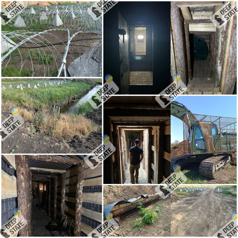 Engineering and fortification structures on the administrative border of Dnipropetrovsk and Donetsk Regions.
