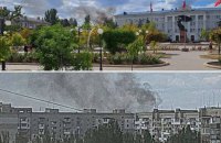 Explosions, gunfire heard in central Berdyansk