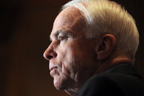 President, People's Front want street in Kyiv named after McCain