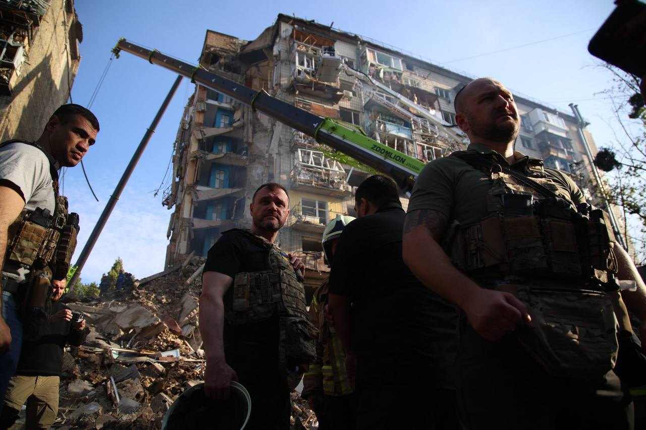 Consequences of the Russian shelling in Kyiv, 17 June, 2025