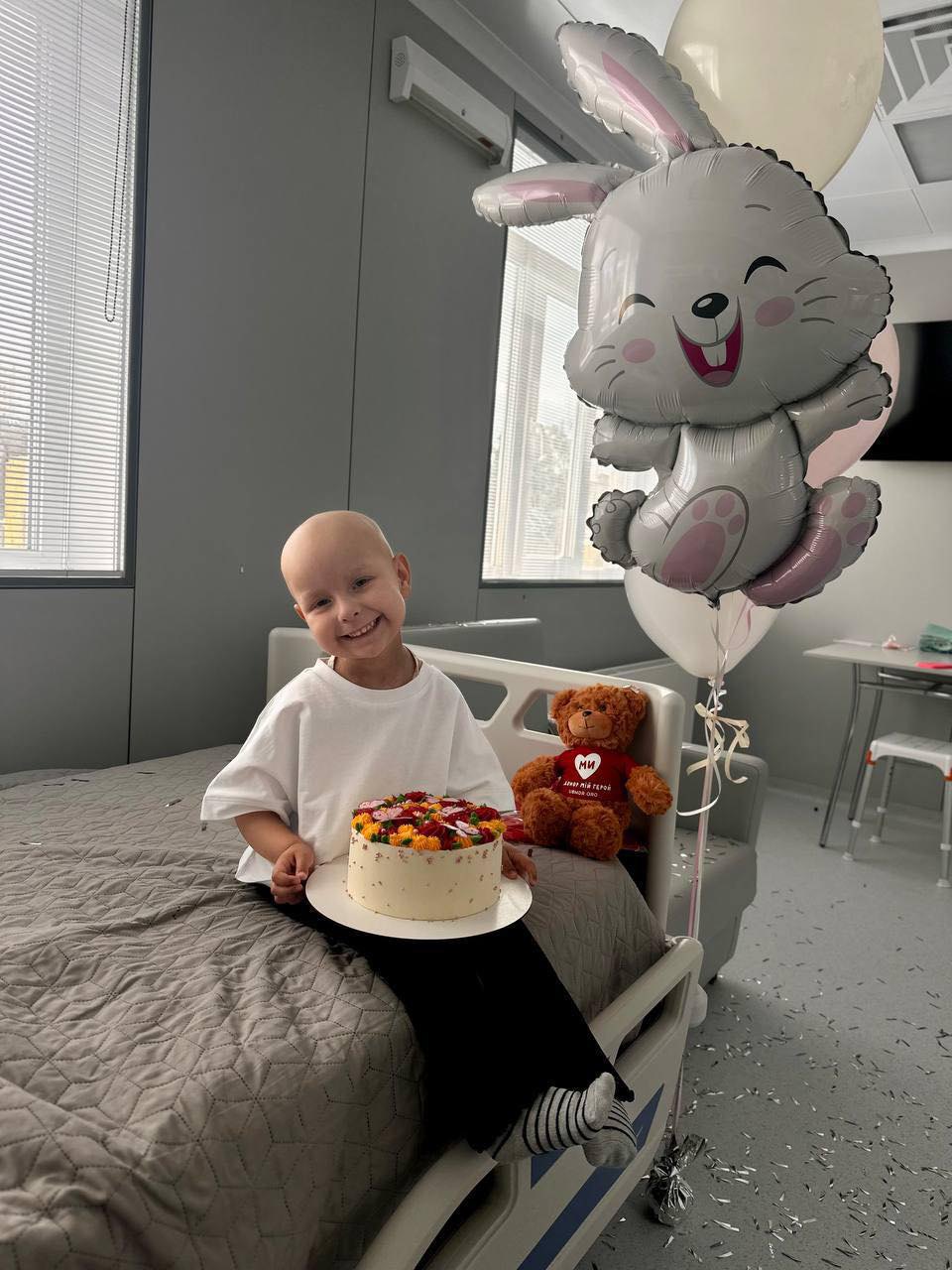 Kira was discharged from Okhmatdyt after the transplant.