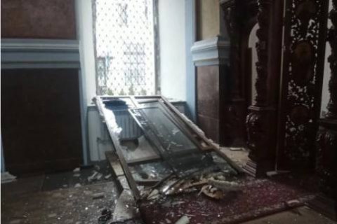 Dormition cathedral and St. Anthony’s Church in Kharkiv damaged by shell bombing