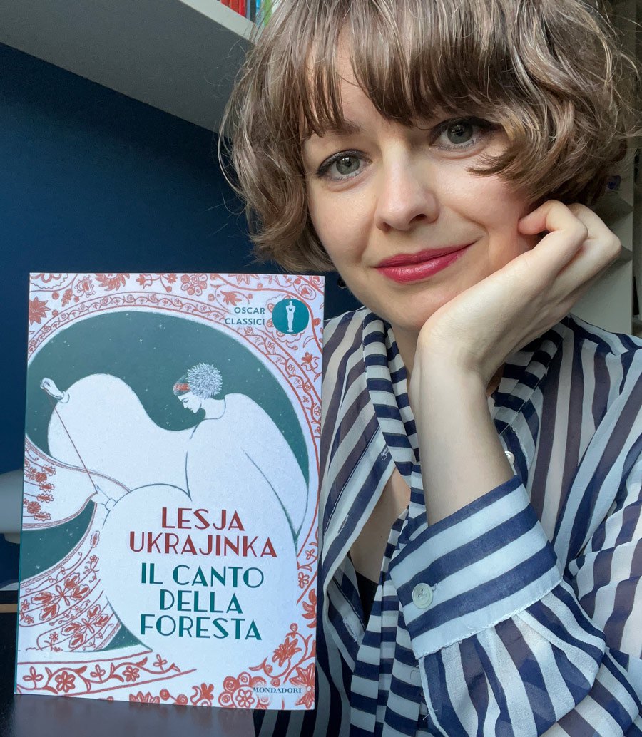 Yaryna Grusha with a translation of Lesya Ukrainka