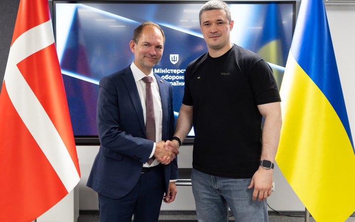 Jeppe Brøus, Minister of Defence of the Kingdom of Denmark, and Mykhaylo Fedorov, Minister of Defence of Ukraine