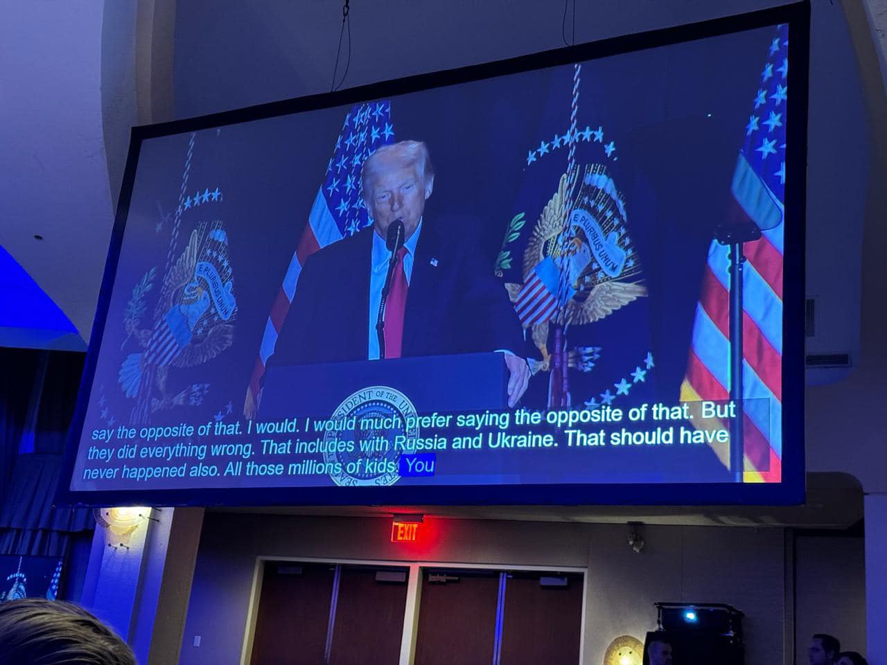 National prayer breakfast in Washington, with the participation of US President Donald Trump