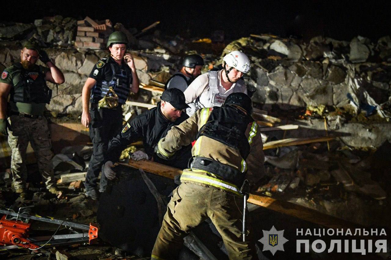 Rescue operation in Zaporizhzhya