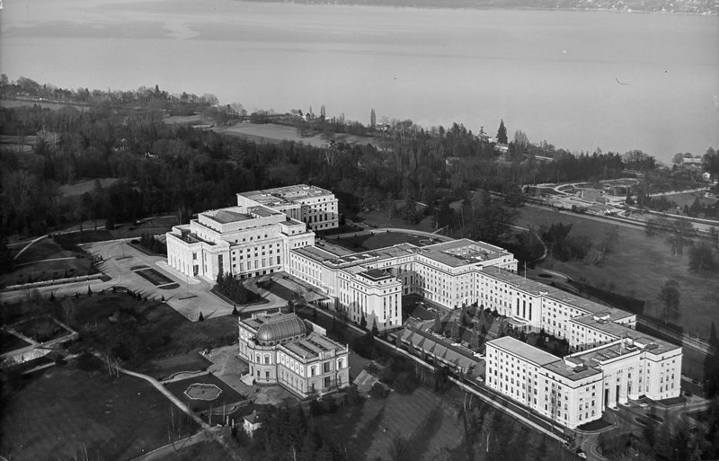 The Palais des Nations in Geneva (Switzerland), the headquarters of the League from 1936 until its dissolution in 1946