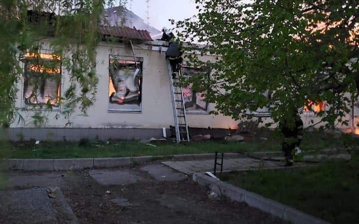 The shelling of Luhansk region on April 28