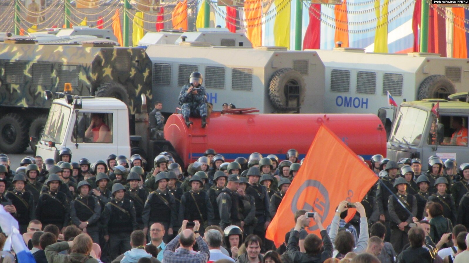 Bolotnaya Square on 6 May, 2012. 