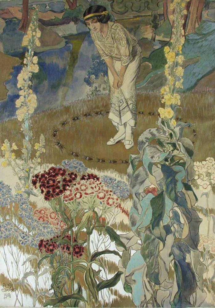  Mykhaylo Zhuk's painting “Fairy Tale. Dance of the Beetles”, was stolen by Russian forces.