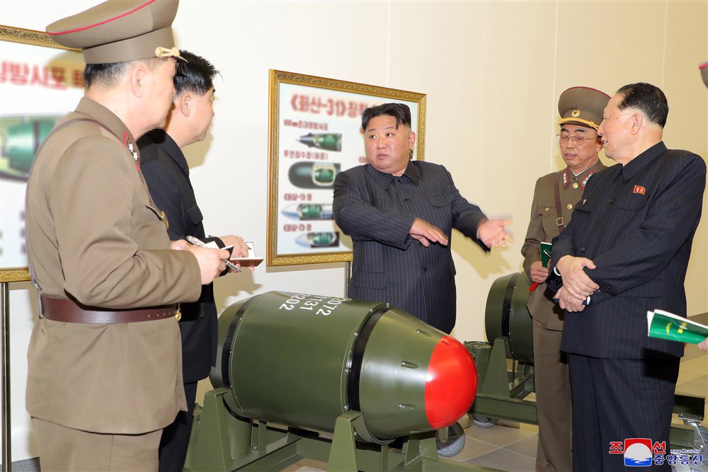 North Korean leader Kim Jong-un visits the Nuclear Weapons Institute