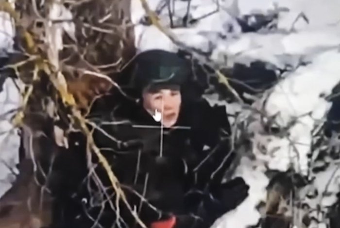 Footage from the Kursk Region of Russia, a drone of the 22nd Brigade recorded two North Korean servicemen during the assault operations.