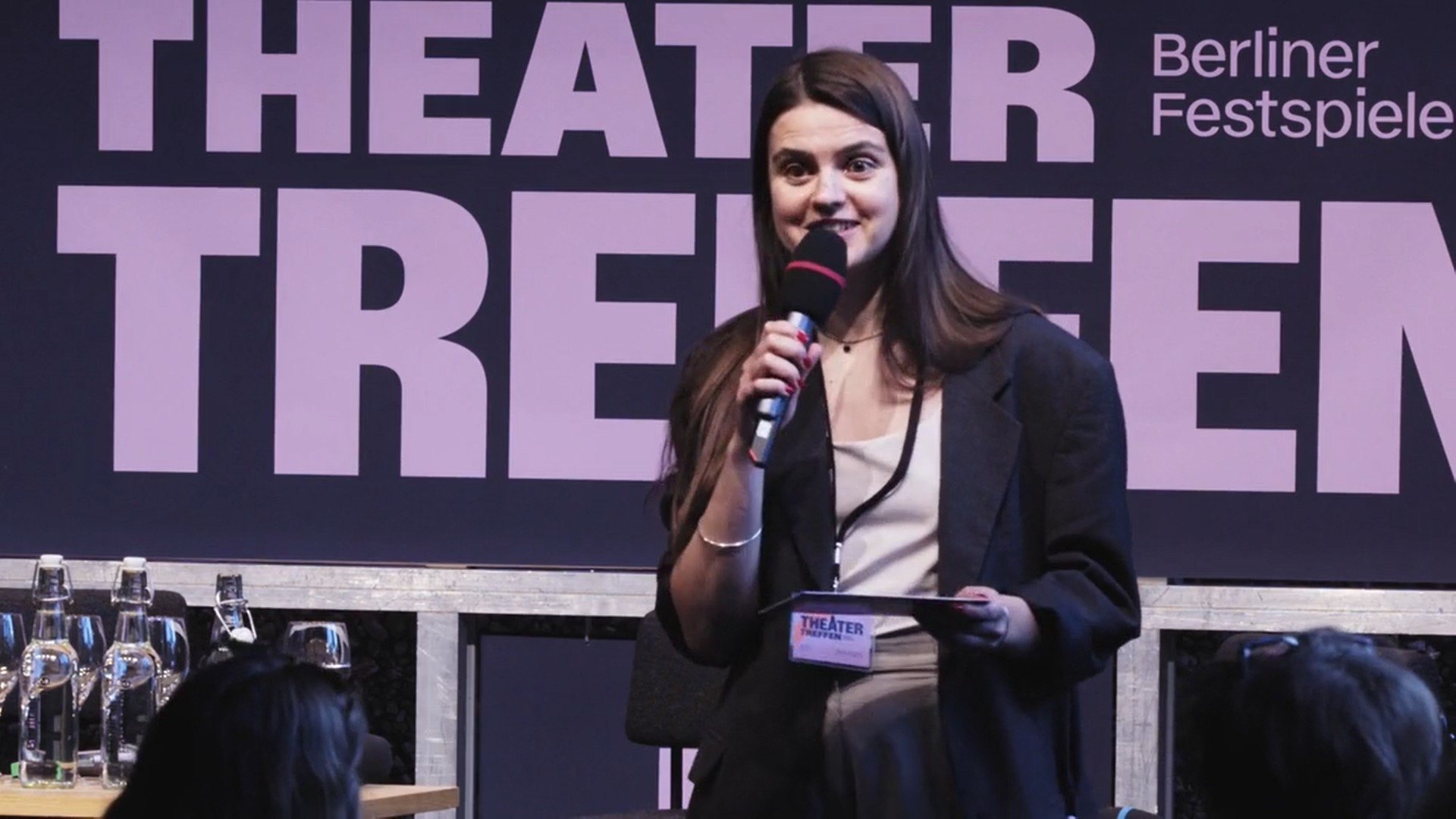 Olena Apchel during Theatertreffen.