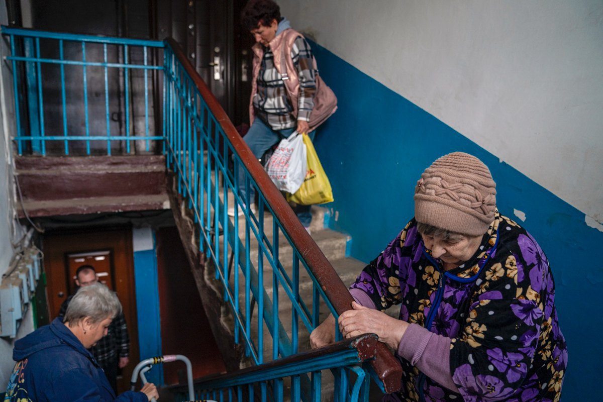 East SOS evacuation from Druzhkivka
