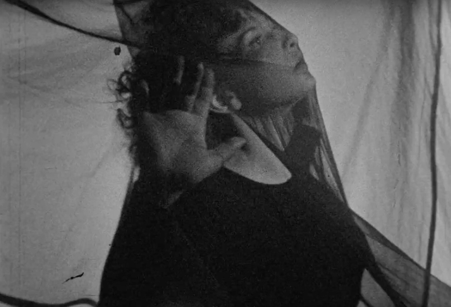 Still from the 1943 experimental short film Midday Network by Maya Deren.