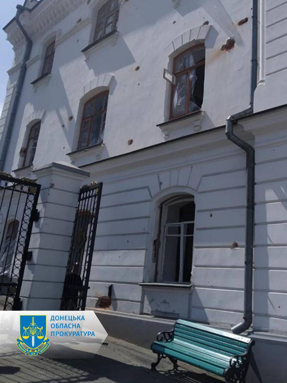 The shelling of the Lavra in the Donetsk region 