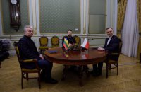 Presidents of Ukraine, Poland and Lithuania sign joint declaration in Lviv