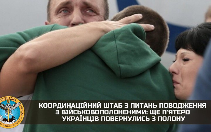 Another exchange of prisoners took place, and 5 Ukrainians were returned - intelligence