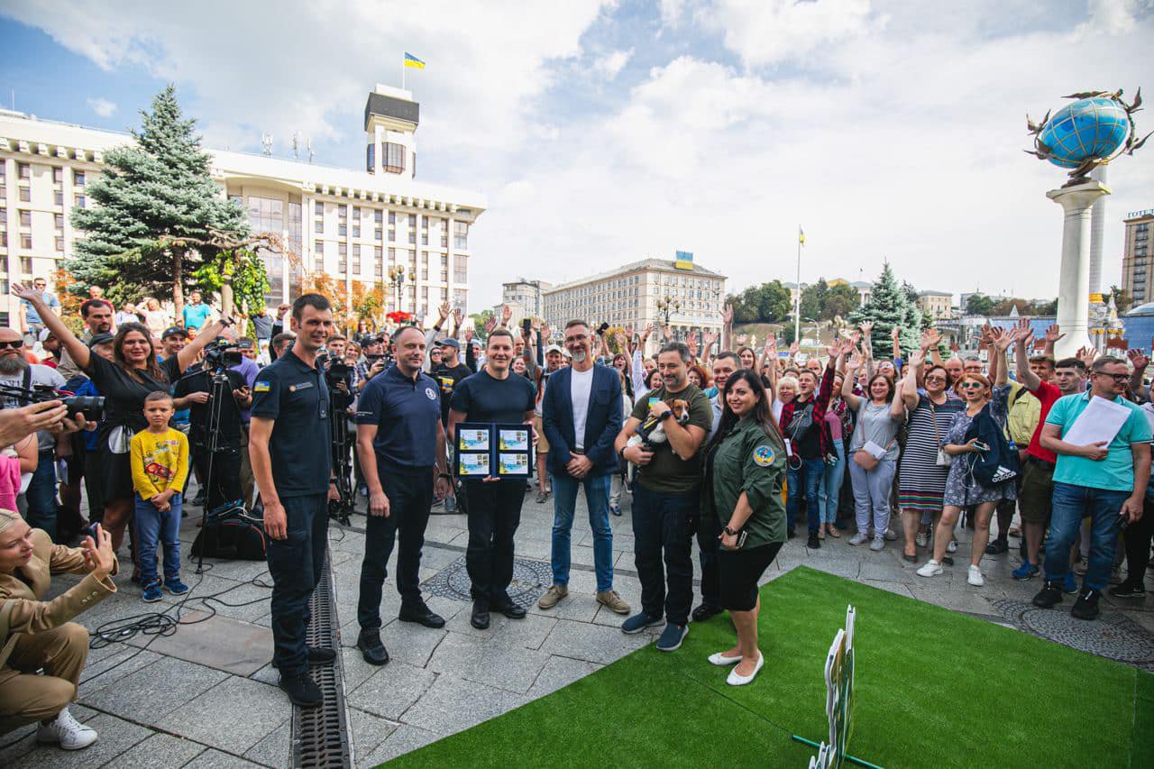 Special redemption of Dog Patron stamp in Kyiv