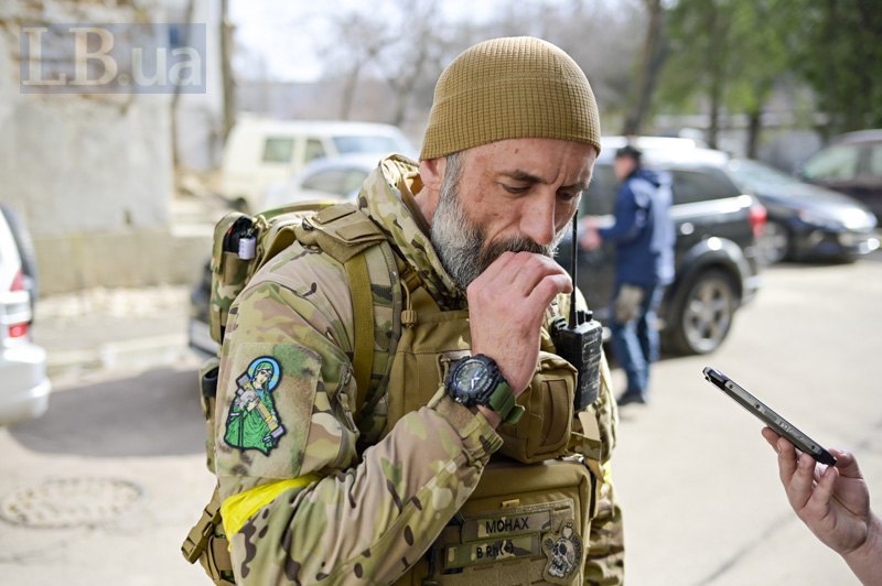  Oleksandr Yatsentyuk during the filming of the zombie horror <i>Kakhovka Facility</i>