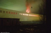 Aircraft factory in Smolensk on fire