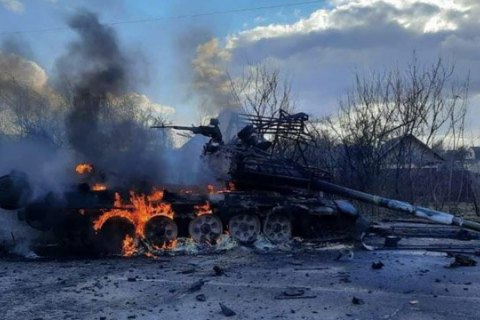Ukrainians smashed a column of Chechnia elite special forces near Hostomil