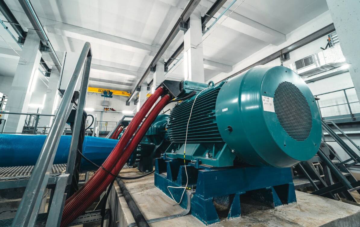 Newly built pumping station in Mykolayiv. The city's water supply has been restored after being cut off since 2022.