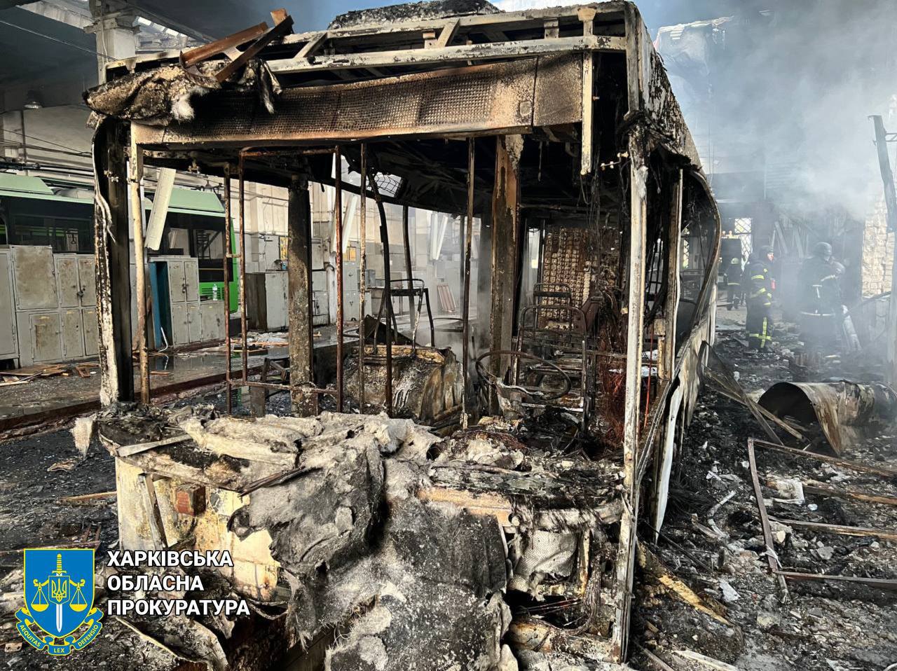 Aftermath of the drone attack on Kharkiv, 30 May 2026.