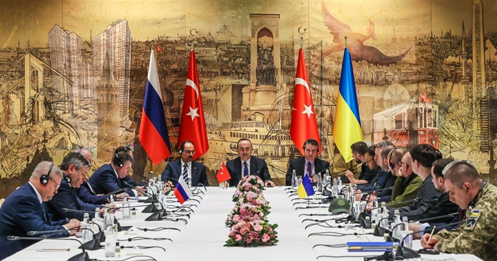 The negotiations in Istanbul, Turkey, 30 March, 2022.