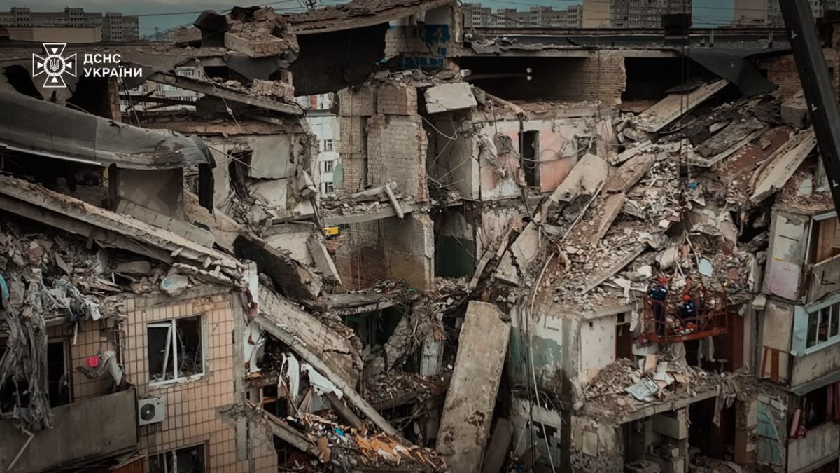  The aftermath of the shelling of Kyiv, 6 July 2026
