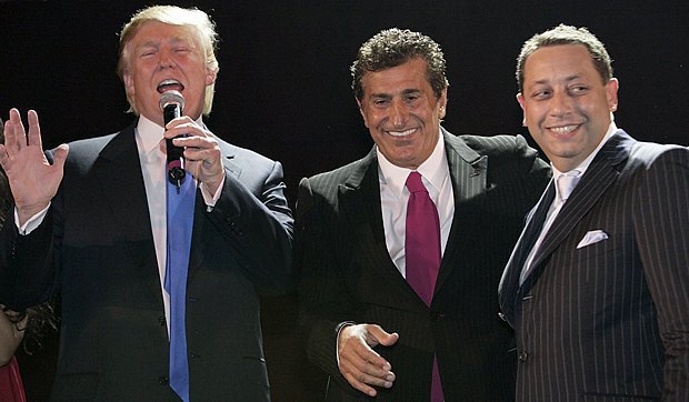 Donald Trump, Tefik Arifov and Felix Sater at the official opening of Trump SoHo, September 2007