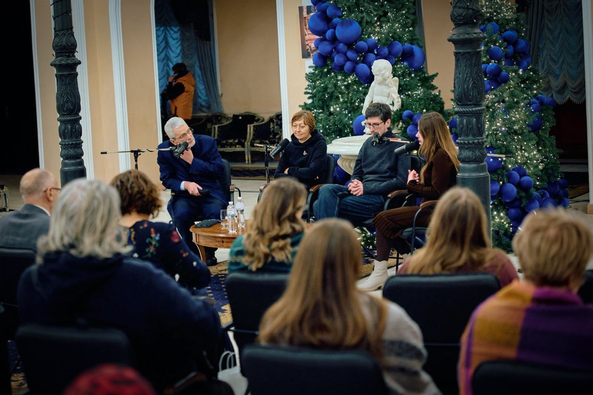 Moderator Andriy Kulykov, Oksana Barshinova, Stanislav Bytyutskyy, Stefaniya Oliynyk
