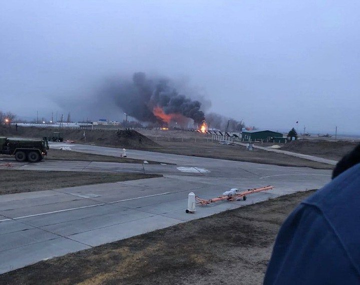 Strike on the Russian military airfield in Millerovo (Rostov Region, Russia)