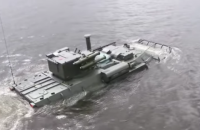 Ukrainian APC Bucephalus tested on water