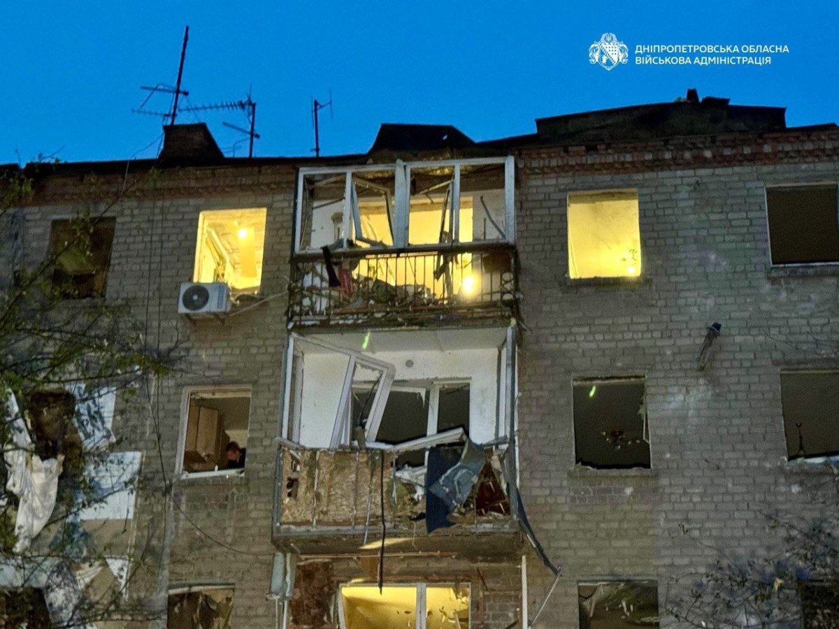 Aftermath of the strike on Dnipro